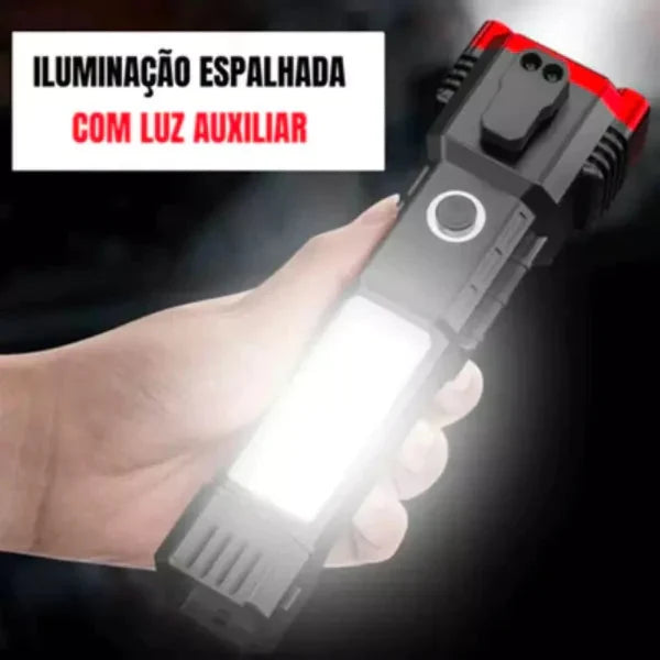 Lanterna Tática Indestrutível Ultra Potência 4 em 1 - StrongLight